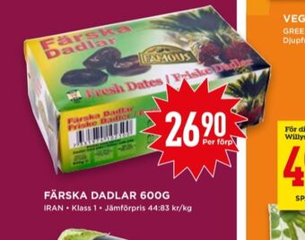 Willys Dadlar erbjuda