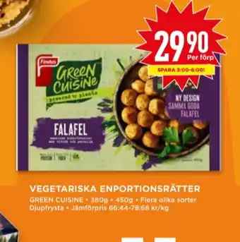 Willys Green Cuisine Vegetarmat erbjuda