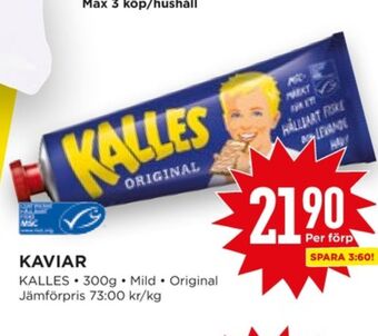 Willys Kalles Kaviar Kaviar erbjuda