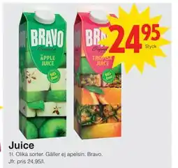 Matöppet Juice erbjuda