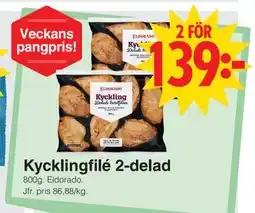 Matöppet Kycklingfilé 2-delad erbjuda