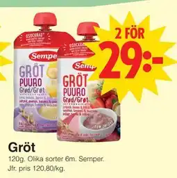 Matöppet Gröt erbjuda