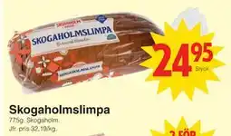 Matöppet Skogaholmslimpa erbjuda