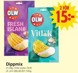 Matöppet Dippmix erbjuda