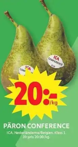 ICA Maxi Päron conference erbjuda