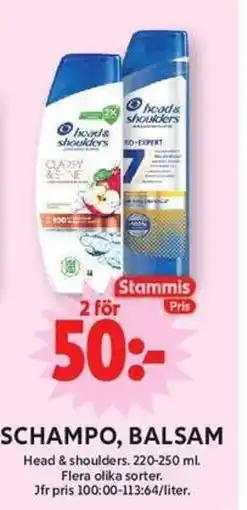 ICA Maxi Head & shoulders Schampo, balsam erbjuda
