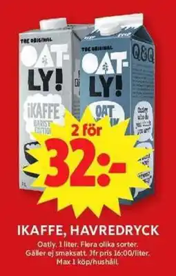 ICA Maxi OATLY Ikaffe, havredryck erbjuda
