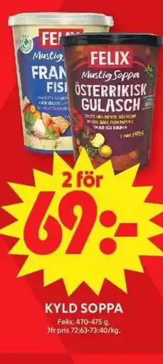ICA Maxi FELIX Kyld soppa erbjuda