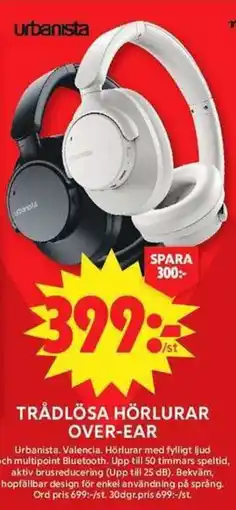 ICA Maxi Urbanista Trådlösa hörlurar over-ear erbjuda