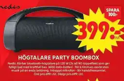 ICA Maxi Nedis Högtalare party boombox erbjuda