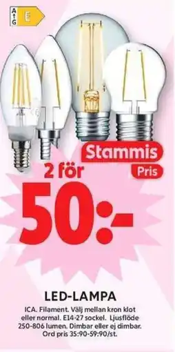 ICA Maxi Led-lampa erbjuda