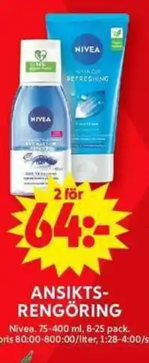ICA Maxi NIVEA Ansikts- rengöring erbjuda