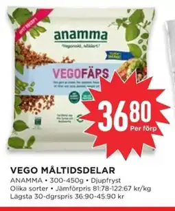 Willys ANAMMA Vego måltidsdelar erbjuda
