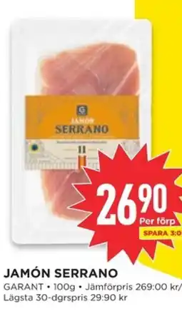 Willys GARANT Jamon serrano erbjuda