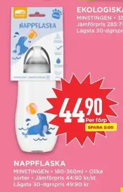 Willys MINSTINGEN Nappflaska erbjuda