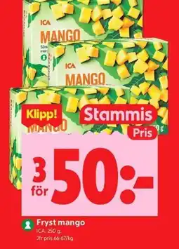 ICA Kvantum ICA Fryst mango erbjuda