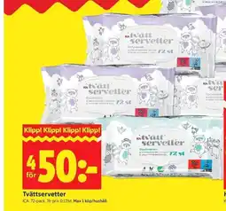 ICA Kvantum ICA Tvättservetter erbjuda