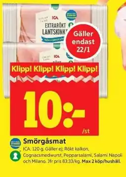 ICA Kvantum ICA Smörgåsmat erbjuda