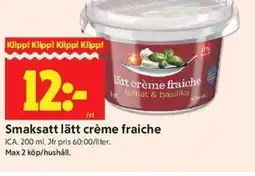 ICA Kvantum ICA Smaksatt lätt crème fraiche erbjuda