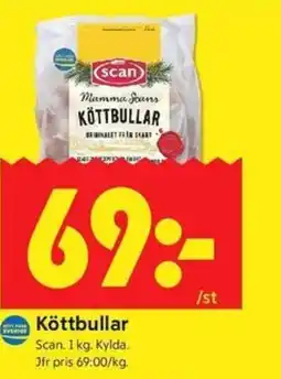 ICA Kvantum Scan Köttbullar erbjuda