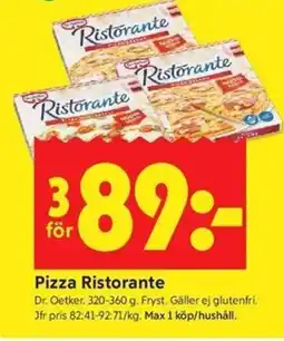 ICA Kvantum Dr. Oetker Pizza Ristorante erbjuda