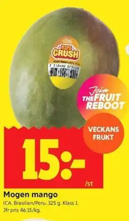 ICA Kvantum ICA Mogen mango erbjuda