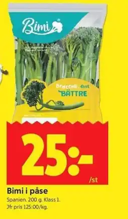 ICA Kvantum Bimi i påse erbjuda