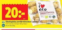 ICA Kvantum ICA Ekologiska jordärtskockor i påse erbjuda