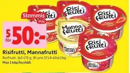 ICA Kvantum Risifrutti, Mannafrutti erbjuda