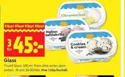 ICA Kvantum Triumf Glass erbjuda