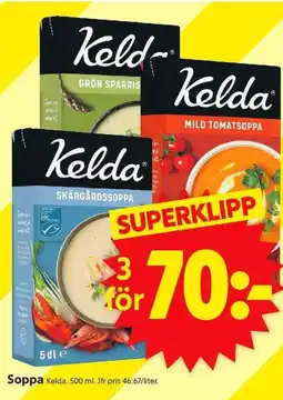 ICA Supermarket Kelda Soppa erbjuda
