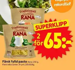 ICA Supermarket Rana Färsk fylld pasta erbjuda