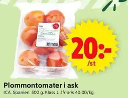 ICA Supermarket ICA Plommontomater i ask erbjuda