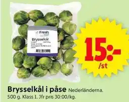 ICA Supermarket Brysselkål i påse erbjuda