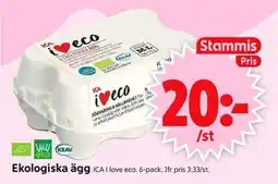 ICA Supermarket ICA Ekologiska ägg erbjuda