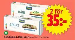 ICA Supermarket Wasa Knäckebröd, Rågi Sport erbjuda