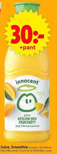 ICA Supermarket Innocent Juice, Smoothie erbjuda