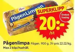 ICA Supermarket Pågen Pågenlimpa erbjuda