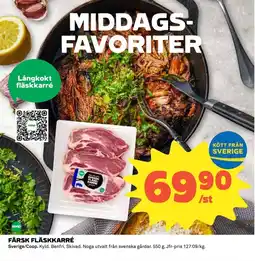 Coop Coop Färsk fläskkarré erbjuda