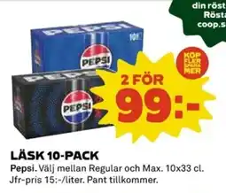 Coop PEPSI Läsk 10-pack erbjuda