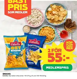 Coop Estrella Snacks erbjuda