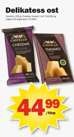 Pekås CASTELLO Delikatess ost erbjuda