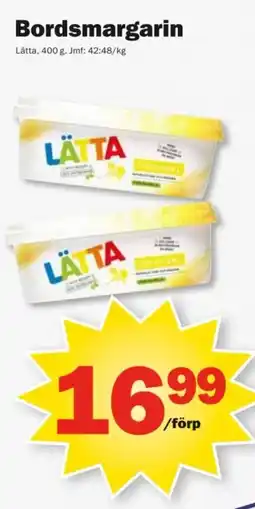 Pekås LÄTTA Bordsmargarin erbjuda