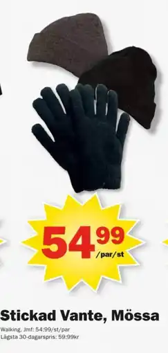 Pekås Stickad Vante, Mössa erbjuda