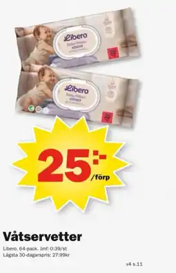 Pekås Libero Våtservetter erbjuda