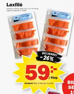 Pekås Laxfilé erbjuda