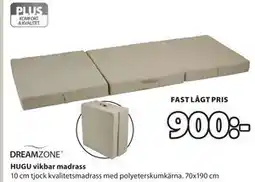 JYSK HUGU vikbar madrass erbjuda