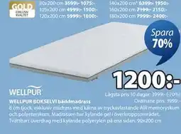 JYSK WELLPUR BOKSELVI bäddmadrass erbjuda