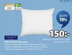 JYSK PRESIDENTEN fiberkudde erbjuda