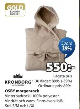 JYSK OSBY morgonrock erbjuda